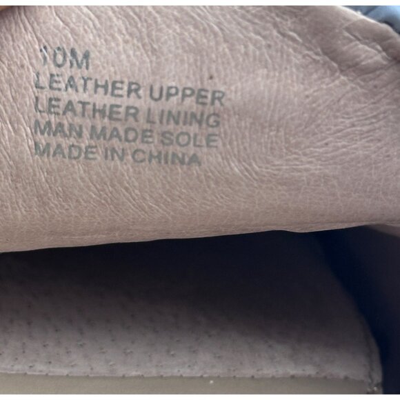 Gianni Bini Sz 10M Womens Shoes Blue Croc-Embossed Leather Slip-On Mules Casual - Picture 4 of 9